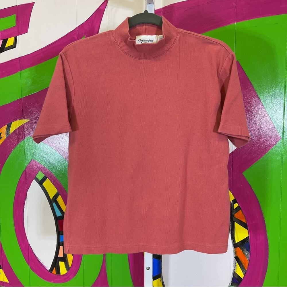 Christopher & Banks, Ribbed Short Sleeve Shirt. Size Large. Excellent condition!